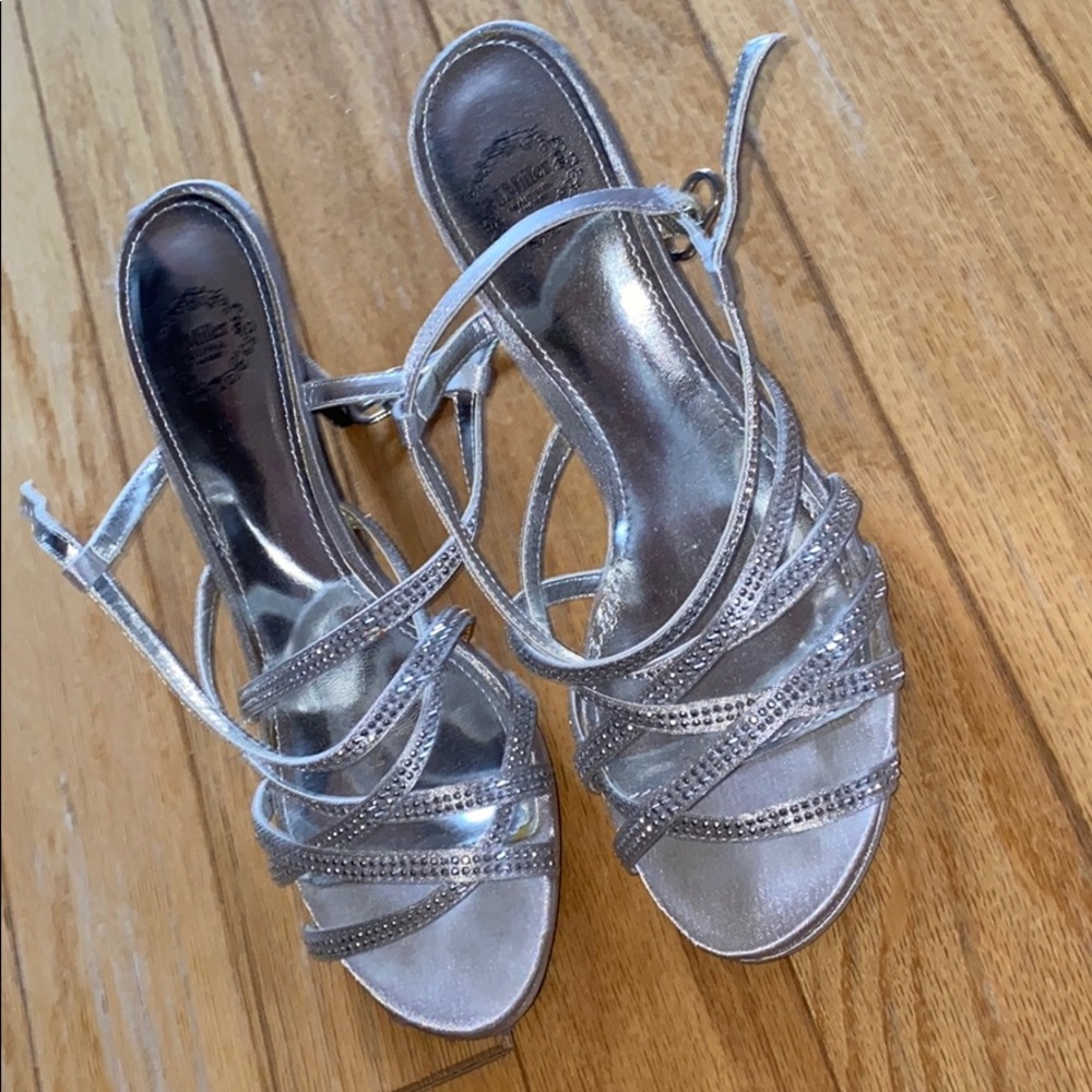 Rhinestone strapped heels